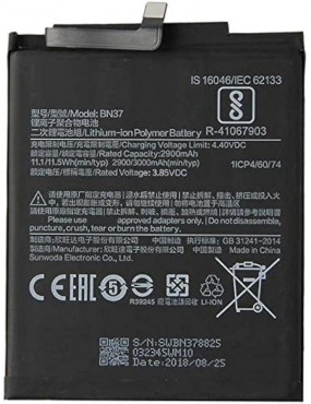 Xiaomi Redmi 6A, Xiaomi Redmi 6 - Bateria Compatible Buena Calidad BN37