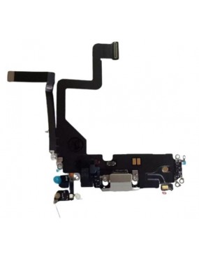 iPhone 14 Pro - Modulo Conector de Carga Compatible - Plata