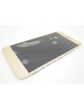 Xiaomi Mi5x, Xiaomi Mi A1 - Pantalla Completa con Marco - Dorada