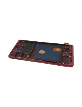 Samsung S20 Lite, S20 FE Fan Edition - Pantalla Completa con Marco - Roja Incell