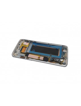 Samsung Galaxy S7 Edge SM-G935F - Pantalla Completa con Marco - Plata Incell