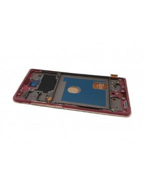 Samsung S20 Lite, S20 FE Fan Edition - Pantalla Completa con Marco - Naranja Incell