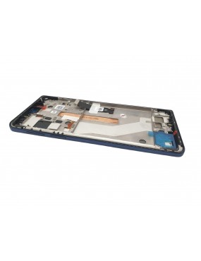 Motorola Edge 20 Pro - Pantalla Completa con Marco - Azul Oscuro Service Pack