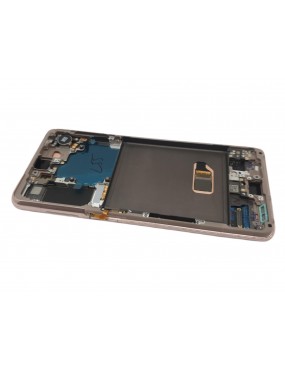 Samsung Galaxy S21 5G, SM-G991 - Pantalla Completa con Marco - Violeta Service Pack