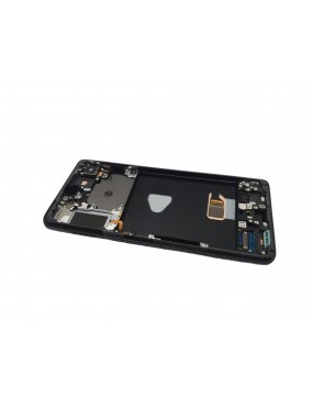 Samsung Galaxy S21 Plus 5G, SM-G996 - Pantalla Completa con Marco - Negra Service Pack