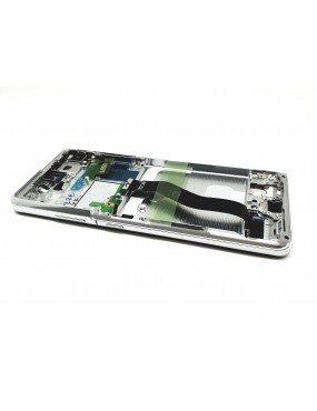 Samsung Galaxy S21 Ultra 5G, SM-G998 - Pantalla Completa con Marco - Plata Service Pack