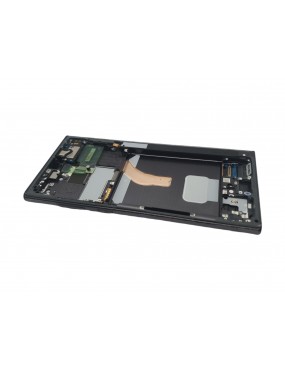 Samsung Galaxy S22 Ultra SM-S908 - Pantalla Completa con Marco - Negra Service Pack