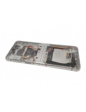 Samsung Galaxy Z Flip 3 5G SM-F711 - Pantalla Completa con Marco - Plata Service Pack