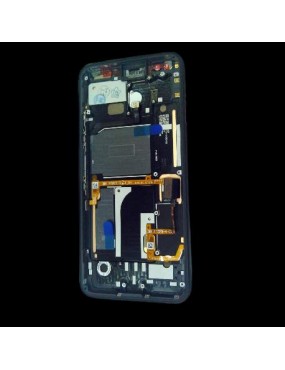 Google Pixel 4 - Pantalla Completa con Marco - Negra Boton Naranja