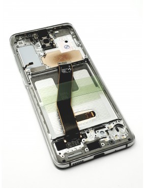 Samsung Galaxy S20 - Pantalla Completa con Marco - Blanca Service Pack