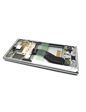 Samsung Galaxy Note 10 - Pantalla Completa con Marco - Plata Service Pack