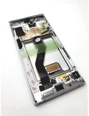 Samsung Galaxy Note 10 Plus - Pantalla Completa con Marco - Blanca Service Pack