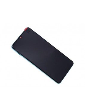 Huawei P30 - Pantalla Completa con Marco Azul Aurora OLED