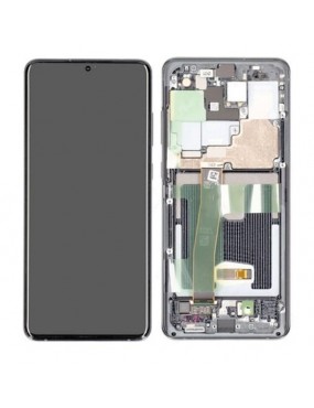 Samsung Galaxy S20 Ultra - Pantalla Completa con Marco Gris Service Pack