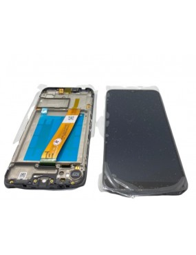 Samsung Galaxy A01 - Pantalla Completa con Marco Negra Service Pack V. Europea