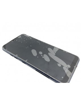 LG Q60, LG K50 - Pantalla Completa con Marco Negra V. 1 SIM